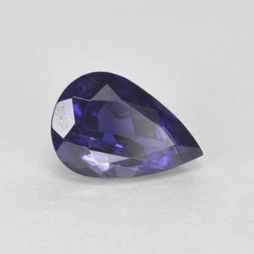 0.64 ct Blue Iolite Stone, Natural Iolite in Pear Facet Shape for Sale