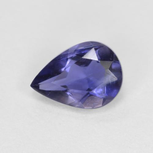 dunkelblau Iolith Edelstein - 0.5ct Birnen Schliff (ID: 574009)