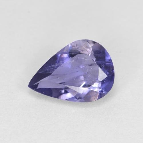 Фиолетово-синий Иолит Камень - 0.5ct Фасетная Груша (ID: 574012)