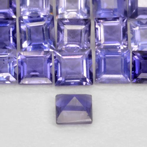 Iolite Gemstone in 2.1 x 2 mm Size for Sale, Iolite Stone in Dark Bluish Purple Color