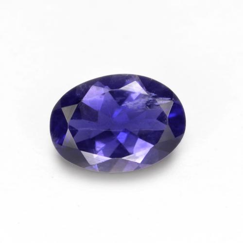 Темно-пурпурный Иолит Камень - 0.6ct Фасетный Овал (ID: 575969)