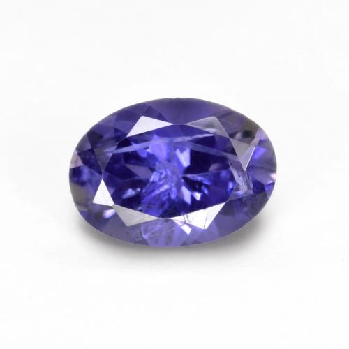 0.74 ct Violet Iolite Gemstone, Iolite Gem in Oval Facet Shape for Sale.