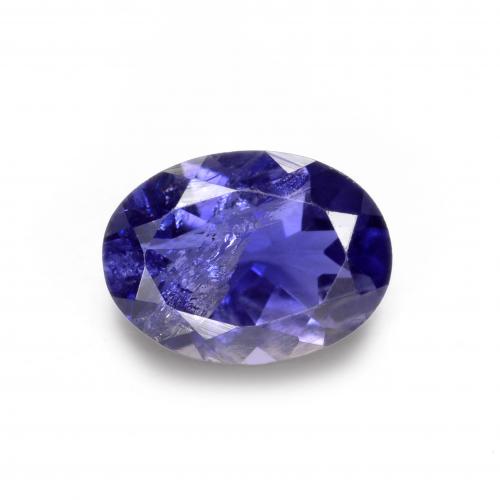 Navy Blue Иолит Камень - 0.7ct Фасетный Овал (ID: 575979)