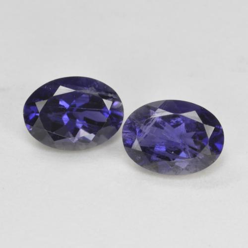tieflila Iolith Edelstein - 0.7ct Oval facettiert (ID: 576017)