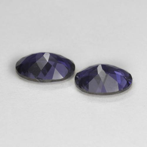 Iolite Gemstones in 7 x 5 mm (calibrated) Size for Sale, Iolite Stones in Dark Bluish Purple Color