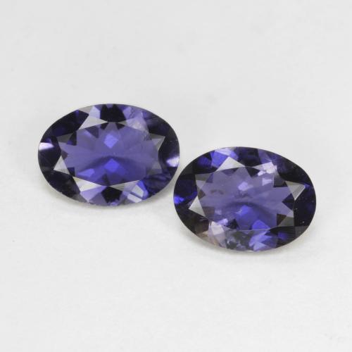 Púrpura oscuro Iolita Gema - 0.6ct Forma ovalada (ID: 576026)