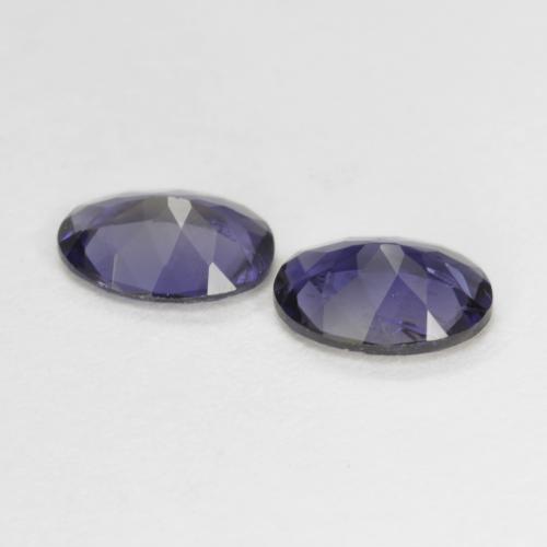 Iolite Gemstones in 7 x 5 mm (calibrated) Size for Sale, Iolite Stones in Deep Purple Color