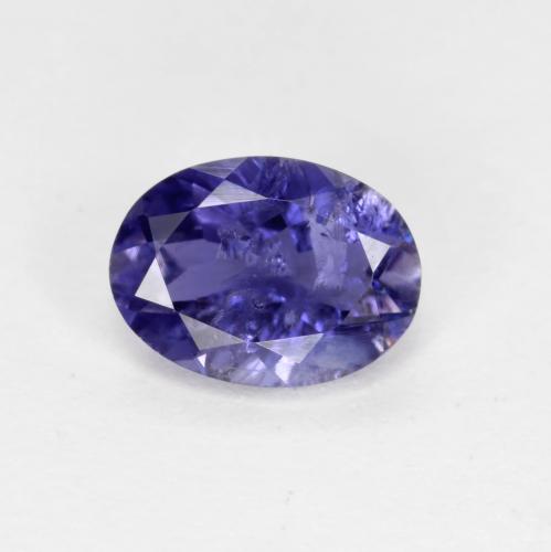 Dark Bluish Purple Иолит Камень - 0.7ct Фасетный Овал (ID: 576126)