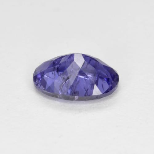 Iolite Gemstone in 7.1 x 5.2 mm Size for Sale, Iolite Stone in Dark Bluish Purple Color