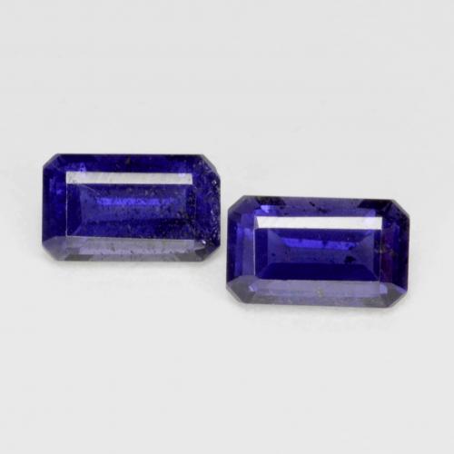 Deep Purple Iolite Gem - 0.3ct Octagon Step Cut (ID: 581755)