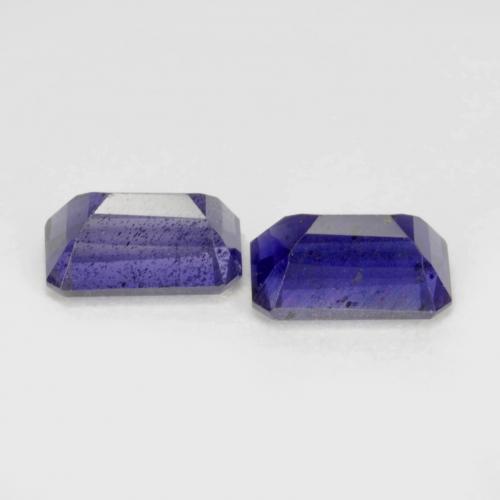 Iolite Gemstones in 5 x 3 mm (calibrated) Size for Sale, Iolite Stones in Dark Bluish Purple Color