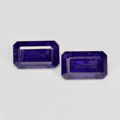 Dark Violet Iolite Gem - 0.3ct Octagon Step Cut (ID: 581758)