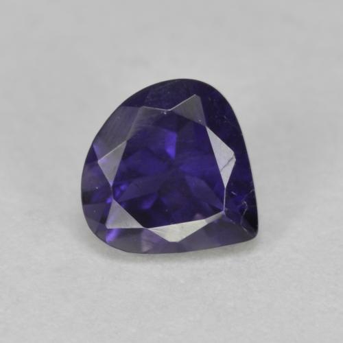 Púrpura oscuro Iolita Gema - 0.7ct Corte en forma de pera (ID: 582389)