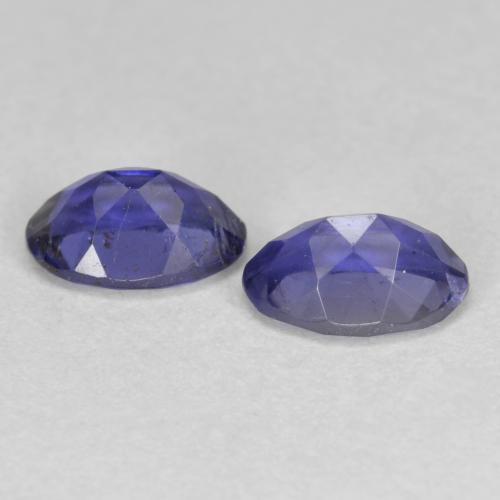 Iolite Gemstones in 6 x 4 mm (calibrated) Size for Sale, Iolite Stones in Dark Bluish Purple Color