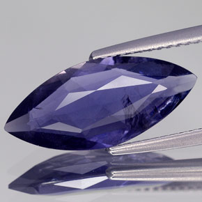 2.98 ct Violet Iolite Gemstone, Iolite Gem in Marquise Facet Shape for Sale.