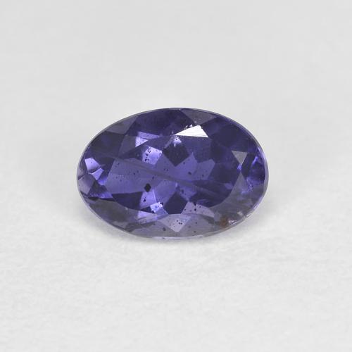 Темно-синий Иолит Камень - 0.4ct Фасетный Овал (ID: 585607)