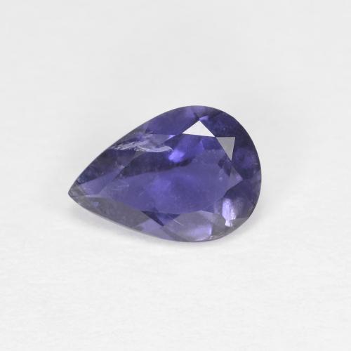 Темно-пурпурный Иолит Камень - 0.5ct Фасетная Груша (ID: 585614)