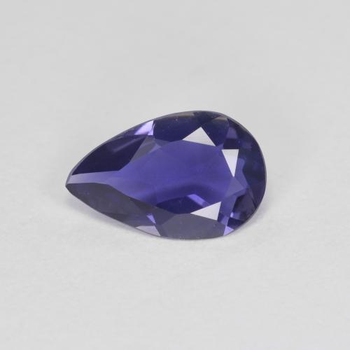 Violet foncé Iolite gemme - 0.6ct Poire facette (ID: 585875)