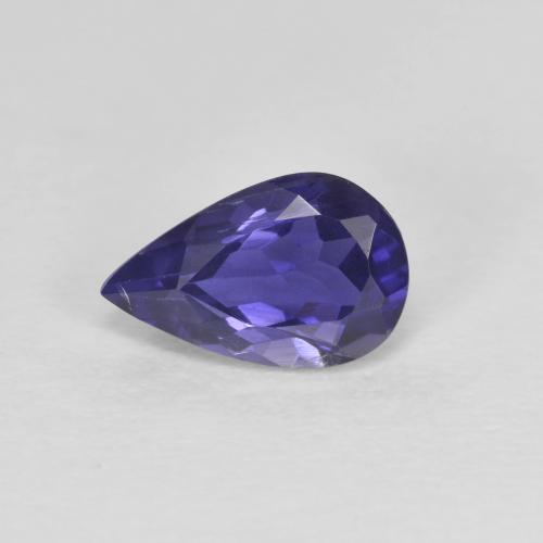 Violet foncé Iolite gemme - 0.7ct Poire facette (ID: 585881)