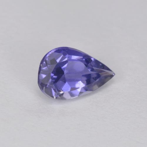 0.34 ct Blue Iolite Stone, Natural Iolite in Pear Facet Shape for Sale