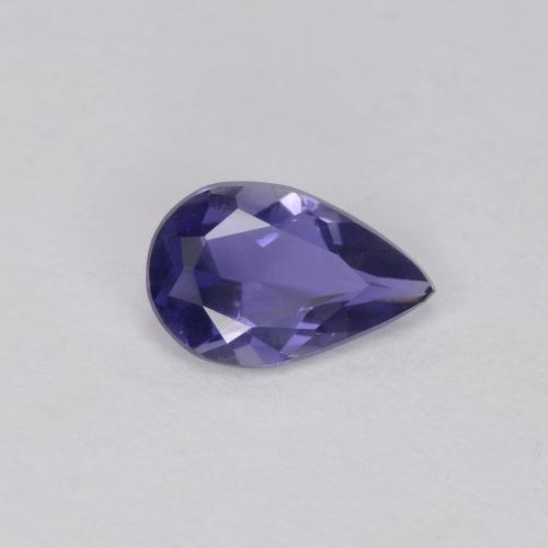 0.32 ct Blue Iolite Stone, Natural Iolite in Pear Facet Shape for Sale