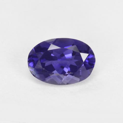 Темно-синий Иолит Камень - 0.6ct Фасетный Овал (ID: 589441)