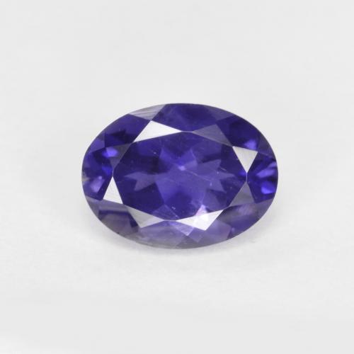 Azul oscuro Iolita Gema - 0.8ct Forma ovalada (ID: 589442)