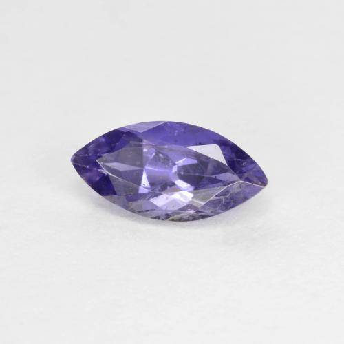 0.56 ct Blue Iolite Stone, Natural Iolite in Marquise Facet Shape for Sale