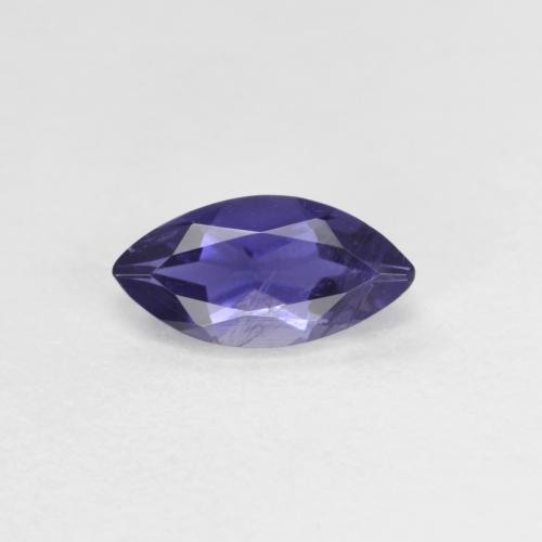 Deep Purple Iolite Gem - 0.5ct Marquise Facet (ID: 589800)