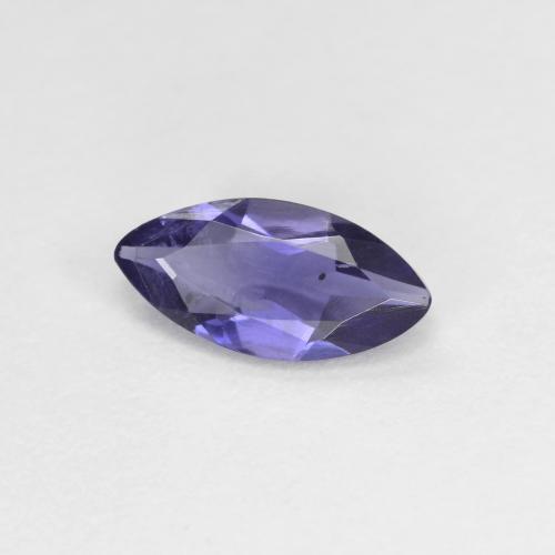 Deep Purple Iolite Gem - 0.5ct Marquise Facet (ID: 589802)