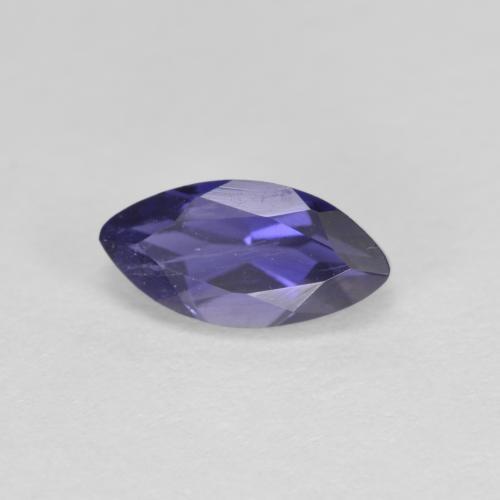 Dark Violet Iolite Gem - 0.6ct Marquise Facet (ID: 589833)