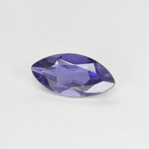 0.46 ct Violet Iolite Stone, Natural Iolite in Marquise Facet Shape for Sale