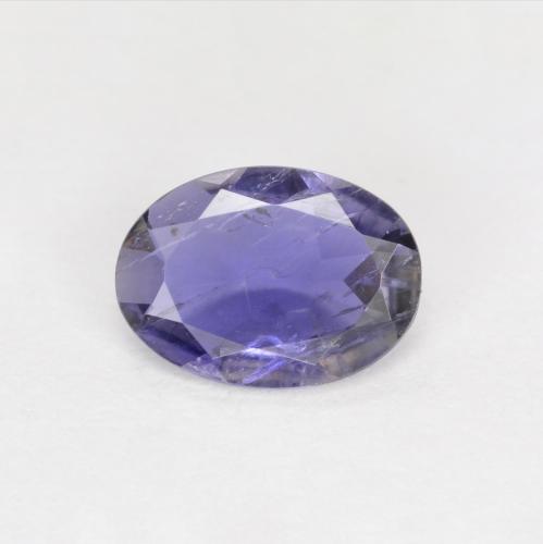 Deep Purple Iolite Gem - 0.4ct Oval Facet (ID: 594166)
