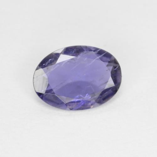 0.44 ct Violet Iolite Stone, Natural Iolite in Oval Facet Shape for Sale