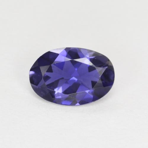 Dark Violet Iolite Gem - 0.5ct Oval Facet (ID: 594167)