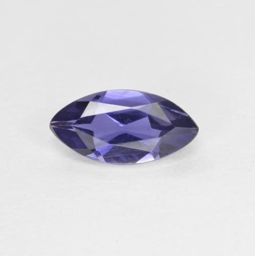 Deep Purple Iolite Gem - 0.5ct Marquise Facet (ID: 594169)