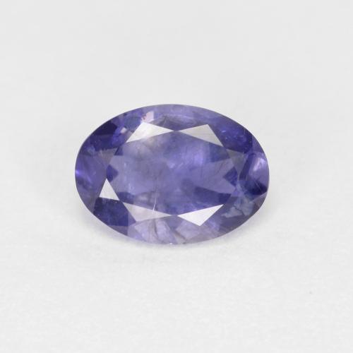 Deep Purple Iolite Gem - 0.6ct Oval Facet (ID: 594698)