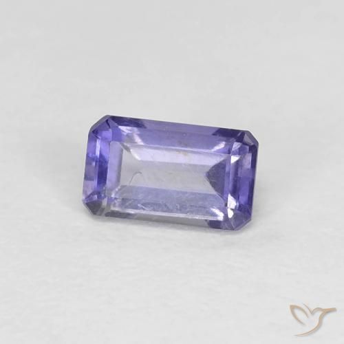 0.29 ct Violet Iolite Stone, Natural Iolite in Octagon Step Cut Shape for Sale