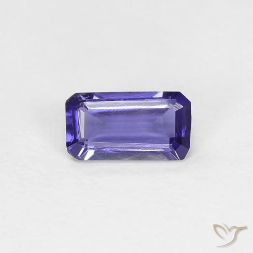 0.22 ct Octagon Cut Iolite, 5.1 x 2.8 mm From Madagascar, Photo A