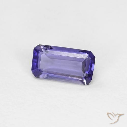 0.22 ct Violet Iolite Stone, Natural Iolite in Octagon Step Cut Shape for Sale