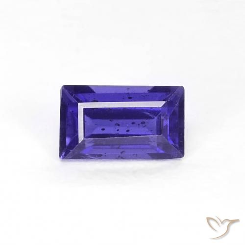 0.27 ct Baguette Cut Iolite, 4.9 x 2.9 mm From Madagascar, Photo A