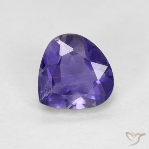 0.35 ct Pear Cut Iolite, 4.9 x 4.8 mm From Madagascar, Photo A