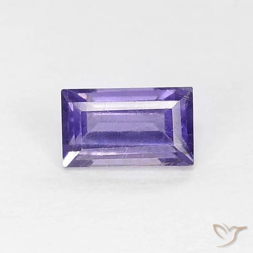 0.32 ct Baguette Cut Iolite, 5 x 2.9 mm From Madagascar, Photo A