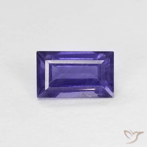 0.31 ct Baguette Cut Iolite, 5.1 x 3 mm From Madagascar, Photo A