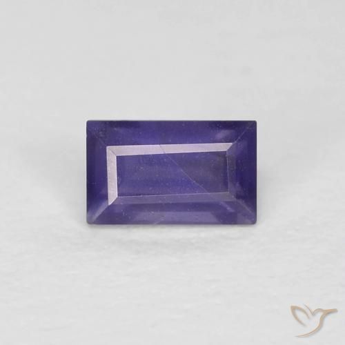 0.33ct Natural Medium Violet Iolite, Baguette, VS