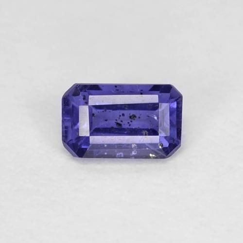 Iolite Bleu foncé Octogone / coupe Émeraude 0,28 ct de Madagascar, Dimension 5,1 x 3,2mm, Pierre gemme naturelle Non traité, pureté VS, 1 pièce de iolite octagon step cut, dureté de Mohs de 7 à 7.5 convient aux bijoux de tous les jours, pierre de sagesse, Photo A