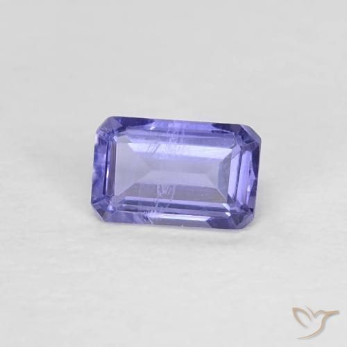 0.27 ct Violet Iolite Stone, Natural Iolite in Octagon Step Cut Shape for Sale