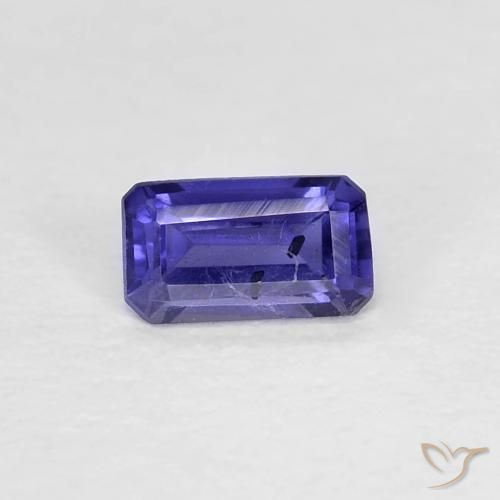 0.26 ct Octagon Cut Iolite, 5.1 x 2.9 mm From Madagascar, Photo A