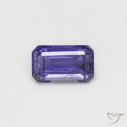 0.26ct Natural Deep Purple Iolite, Emerald Cut, VS