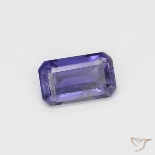 0.26 ct Violet Iolite Stone, Natural Iolite in Octagon Step Cut Shape for Sale